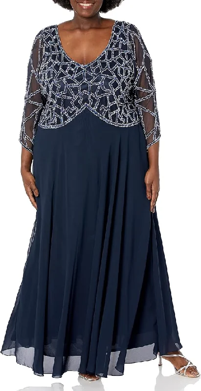 Dancewear dresses for performancesJ Kara Navy 24W Sale